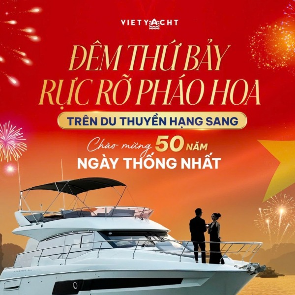TOUR DU THUYỀN NGẮM PHÁO HOA, CHỨNG KIẾN LỊCH SỬ THĂNG HOA
